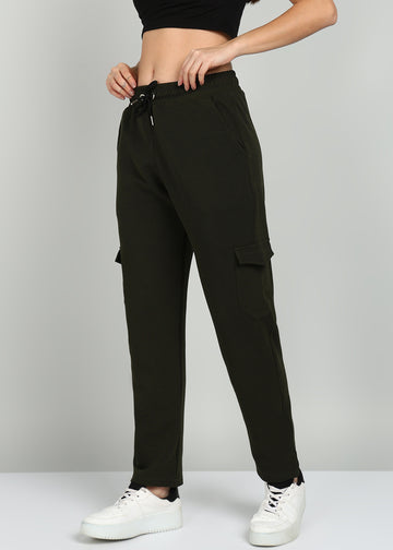 Women's Joggers - Olive Green